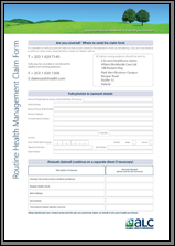 Routine Health Management Claim Form